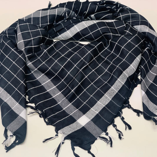 Premium Keffiyeh Scarf - Black