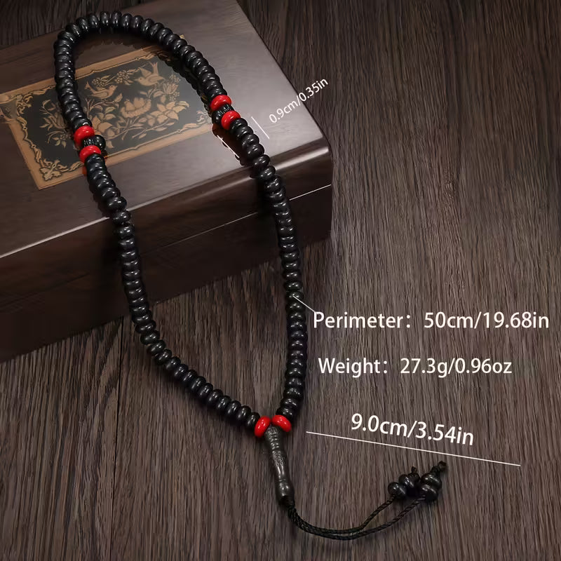 Black Acrylic prayer Beads (99 beads)