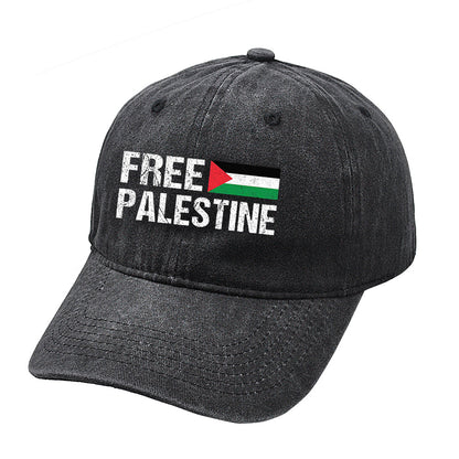 Free Palestine Embroidered Cap