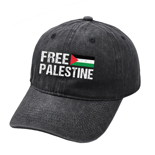 Free Palestine Embroidered Cap
