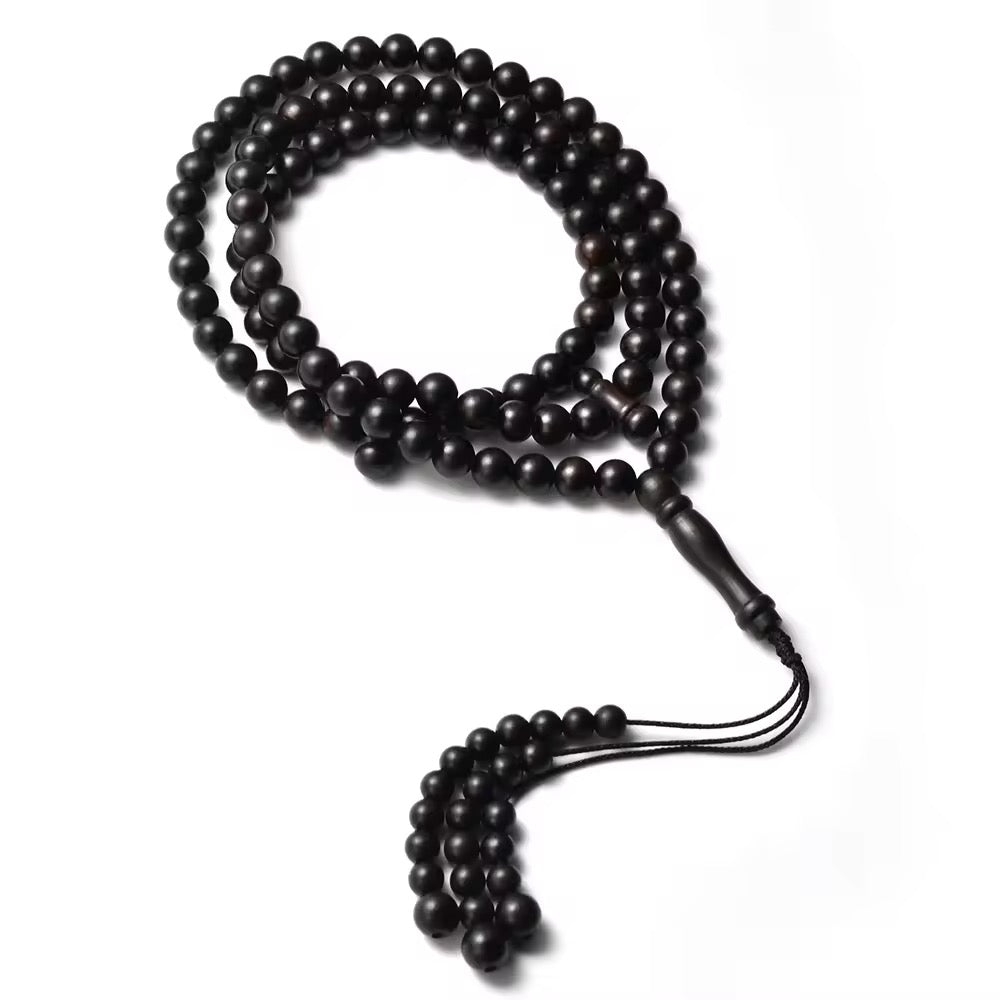 Real Ebony Wood Tasbih – 99 Islamic Prayer Beads