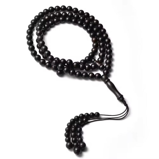 Real Ebony Wood Tasbih – 99 Islamic Prayer Beads