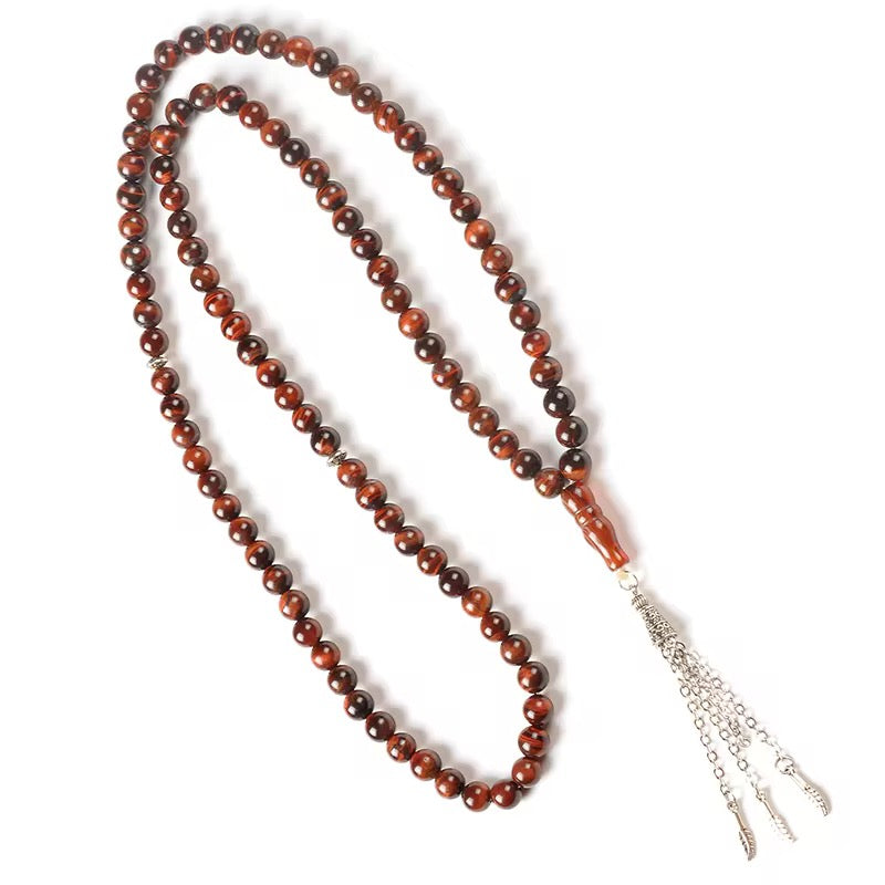 Amber Tasbih – 99 Islamic Prayer Beads (Kahramān)