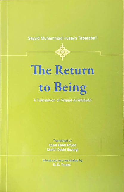 The Return to Being