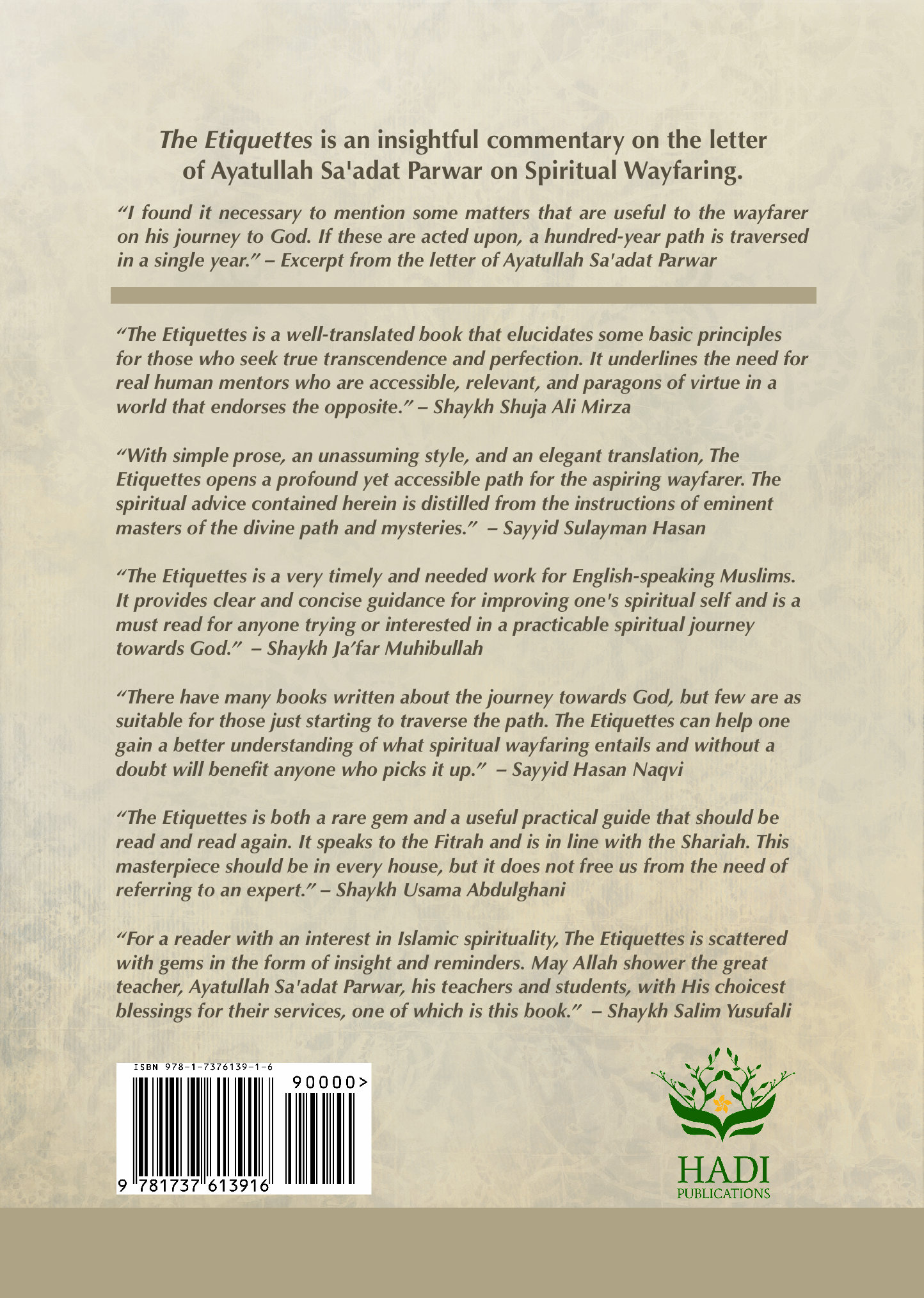 The Etiquettes of Spiritual Wayfaring & the Journey to God