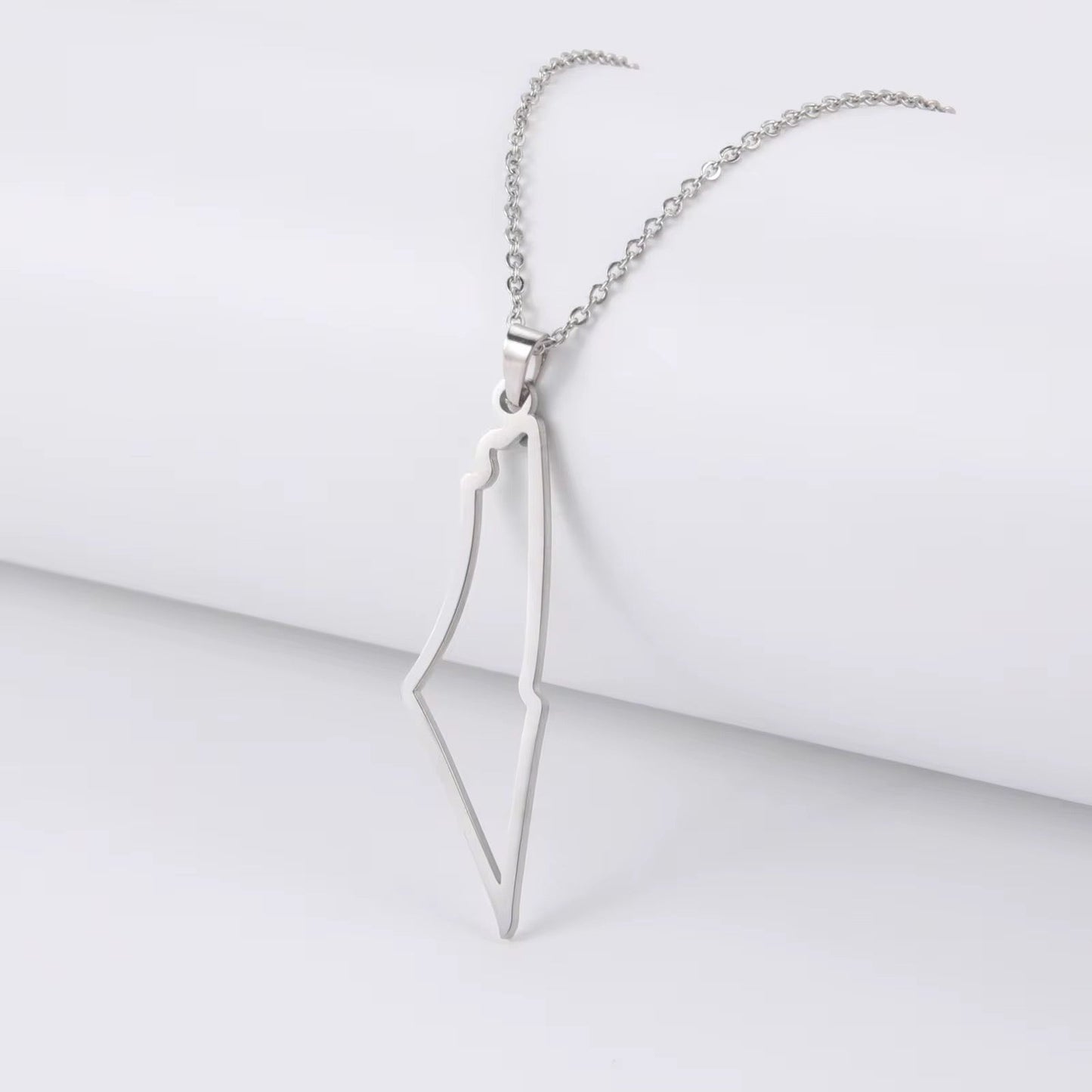 Palestine Map Outline Necklace - House of Taha