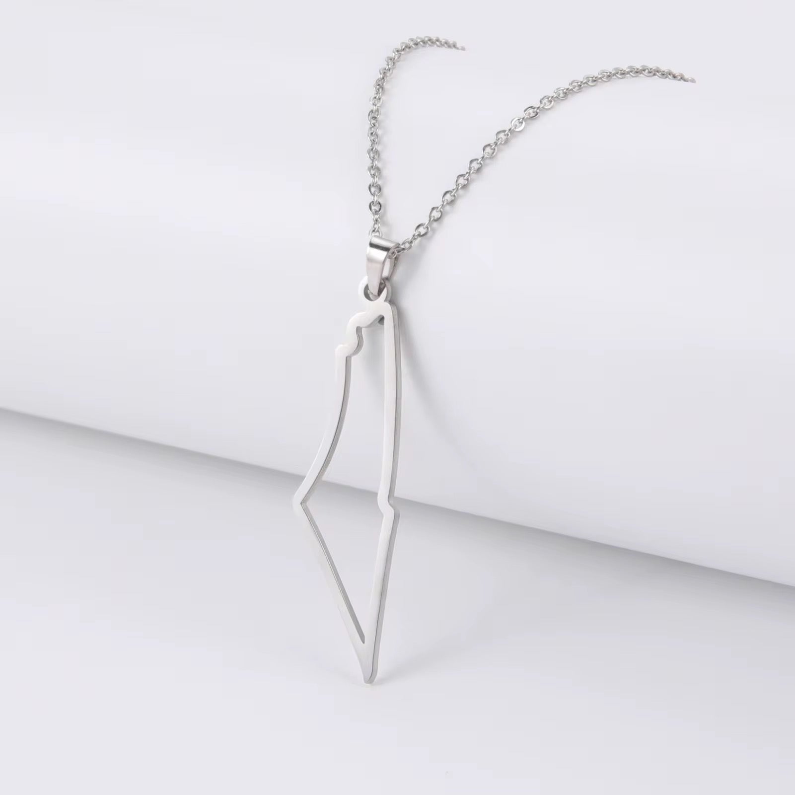 Palestine Map Outline Necklace - House of Taha