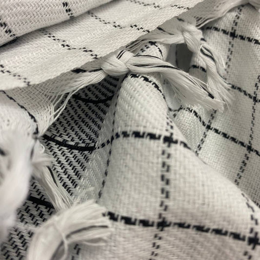 Premium Keffiyeh Scarf - White