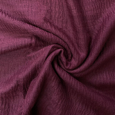 Crinkle Cotton Hijab - Maroon