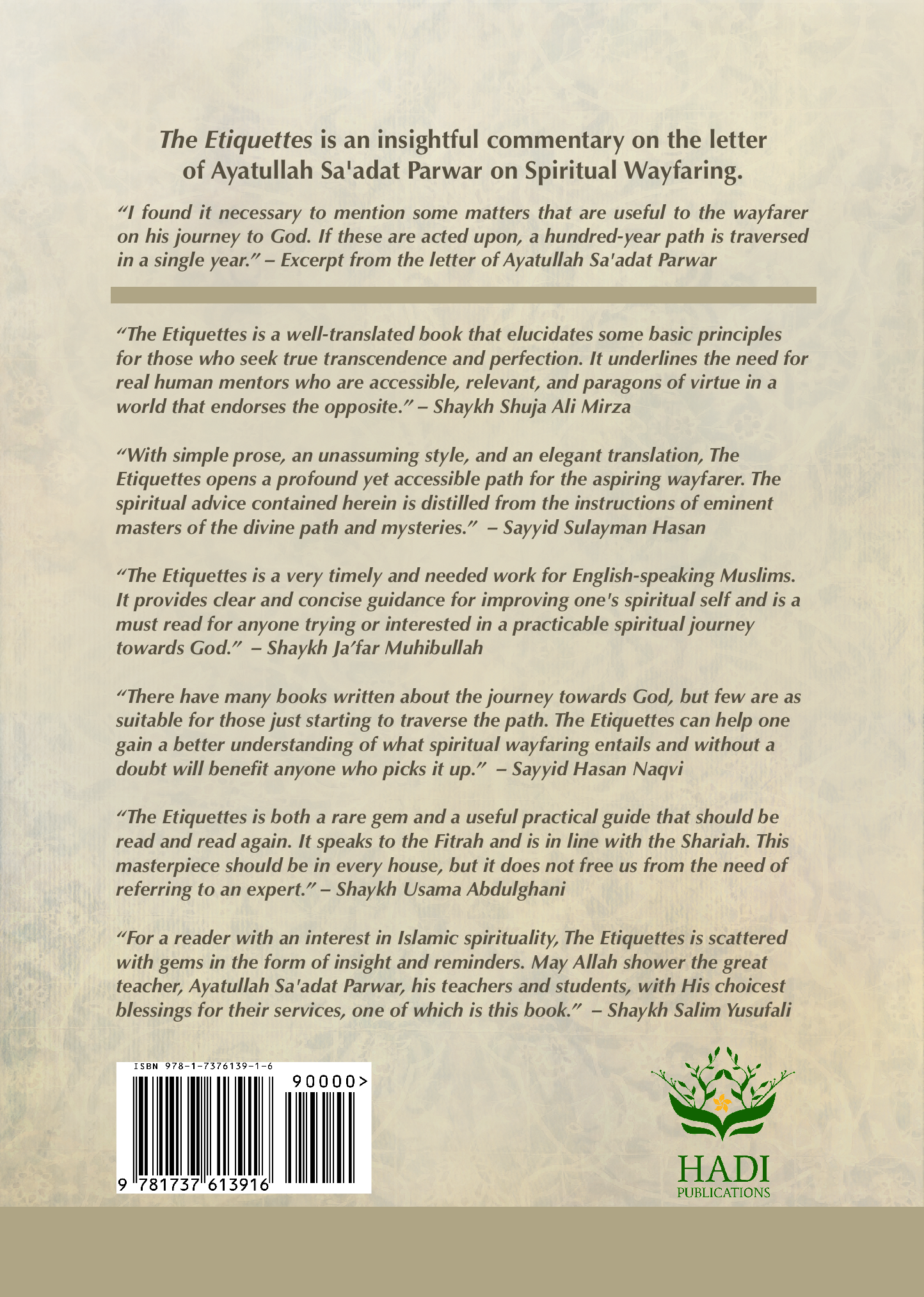 The Etiquettes of Spiritual Wayfaring & the Journey to God