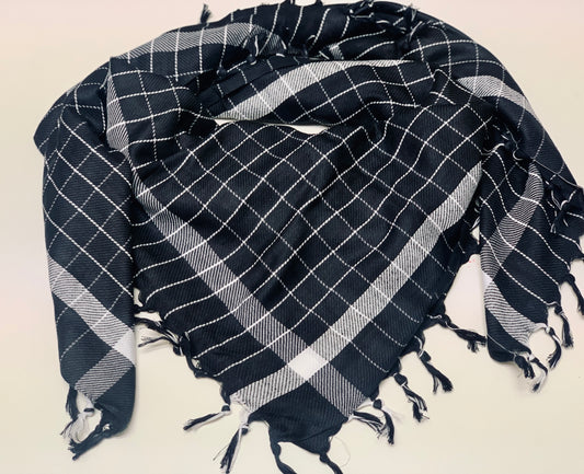 Premium Keffiyeh Scarf - Black